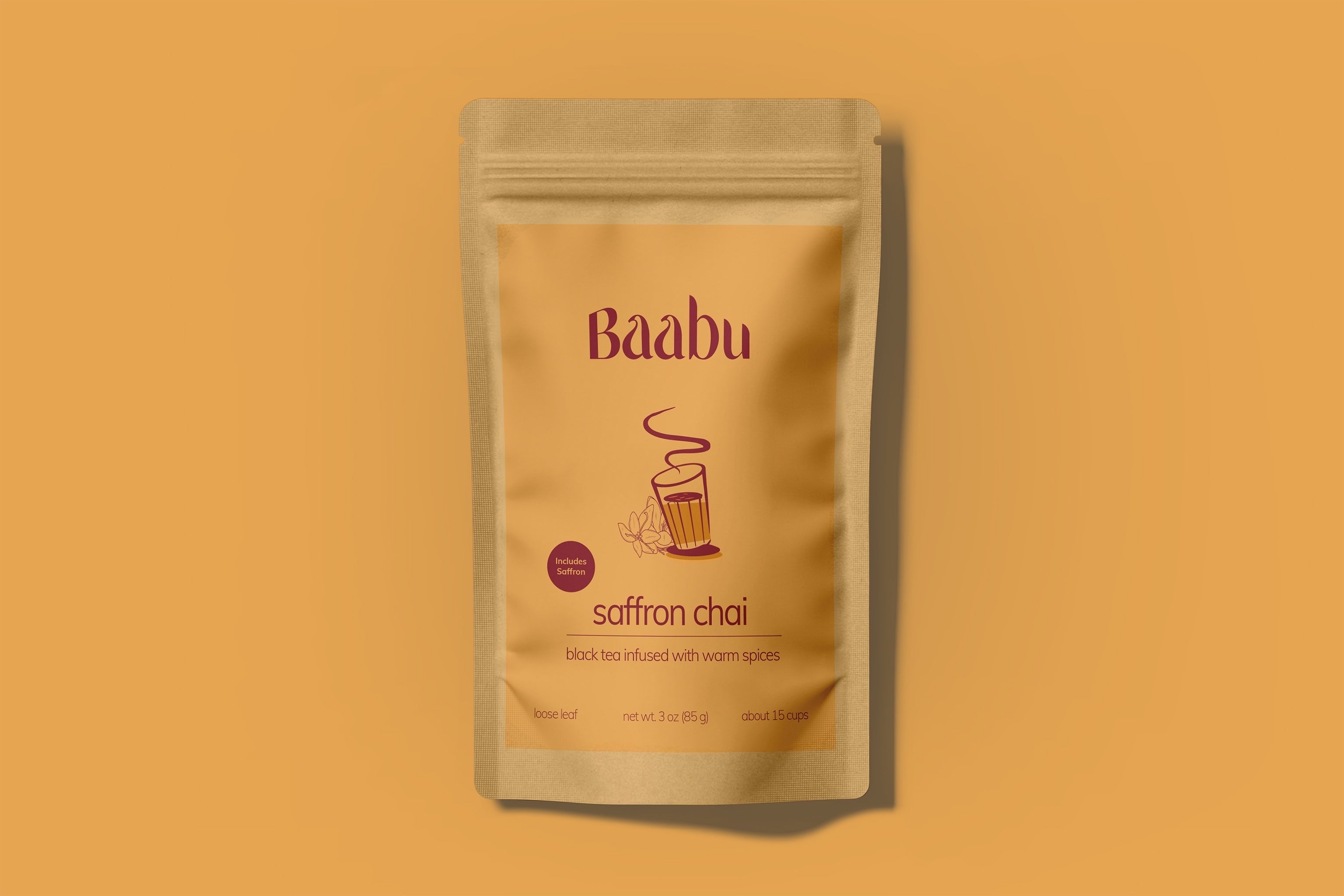 Saffron Chai - Organic Loose Leaf (15 cups ☕)