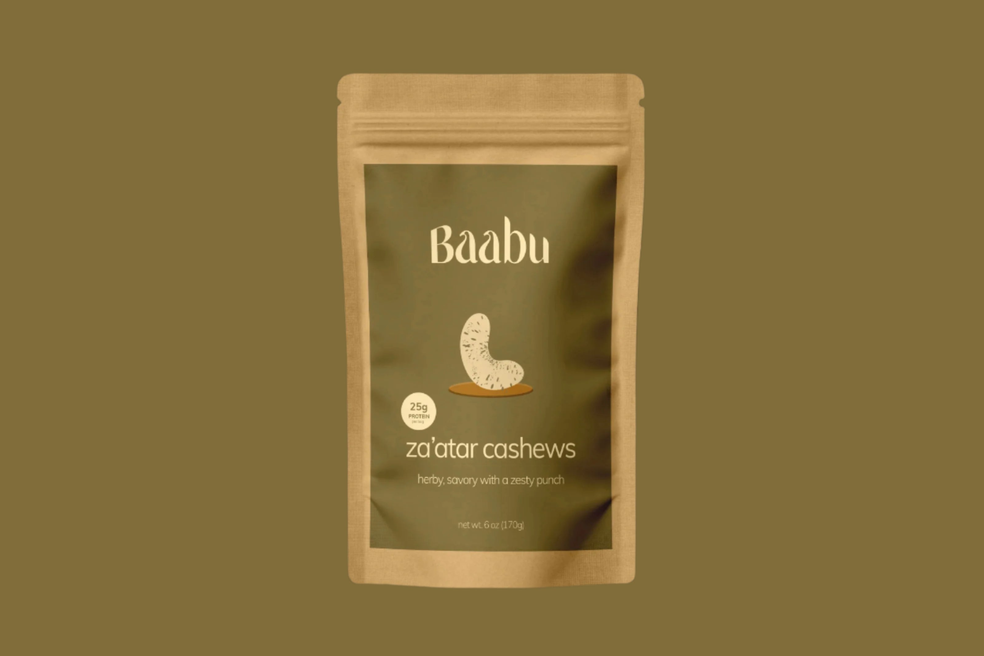 Za'atar Cashews 🌿 (Organic - 6oz)