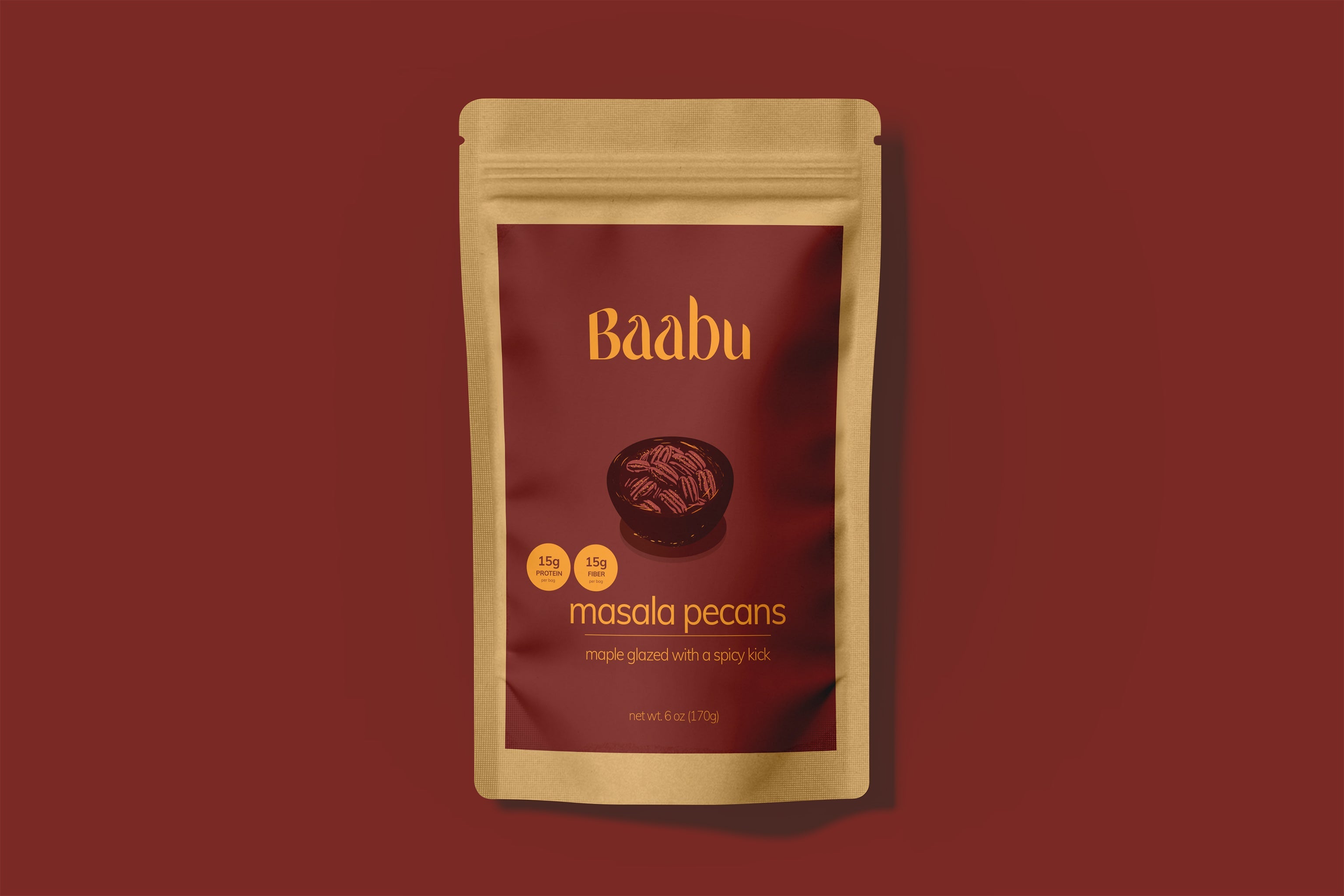 Masala Pecans (Organic - 6oz)